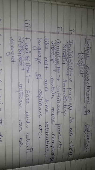 Unique characteristics of software project in software project ...