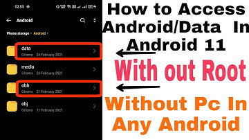 How to open/access data & obb folder in android 11 without root | Android 11 data folder