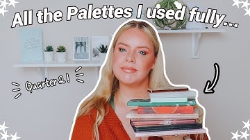All The Palettes I Have Used// Quarter 2// No Pan Left Behind