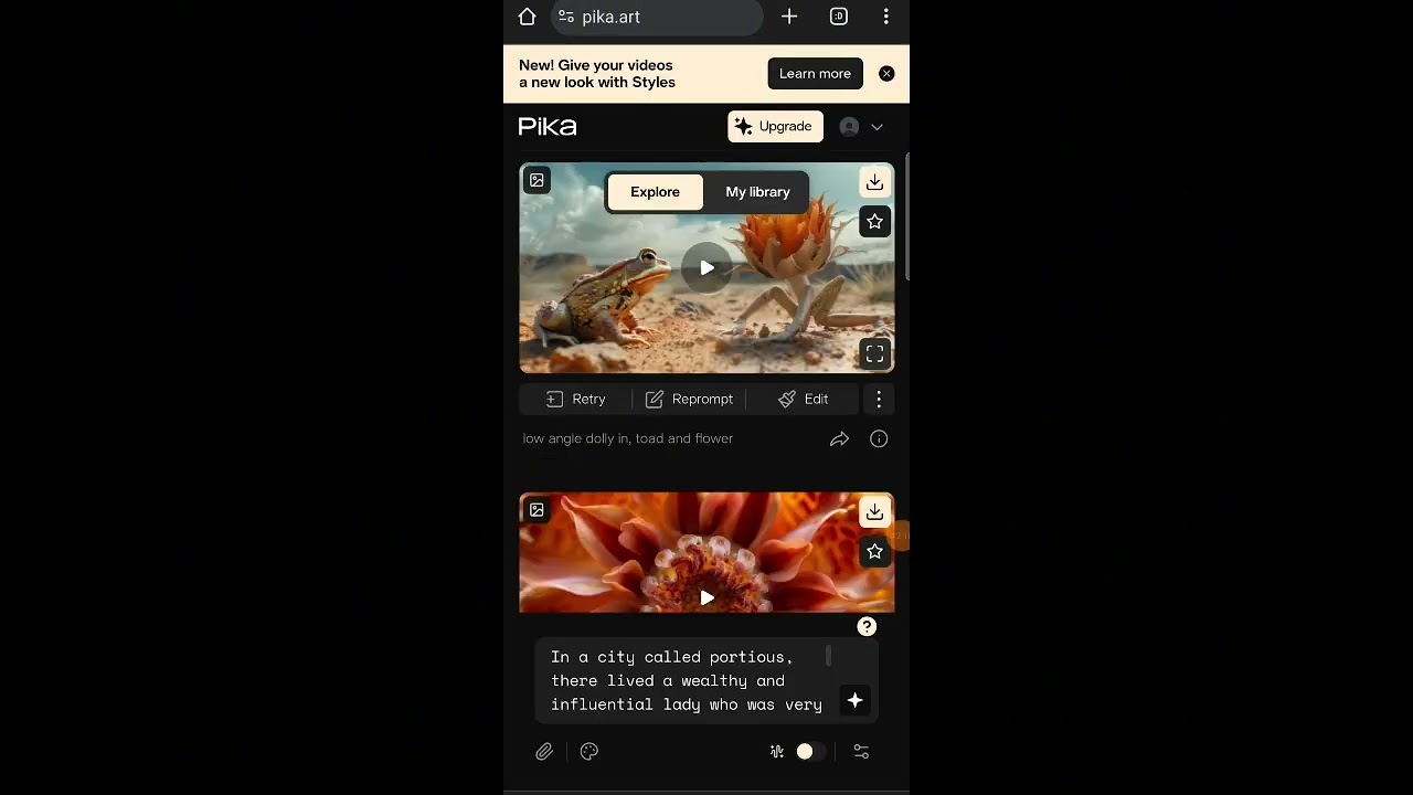 Story telling with AI
