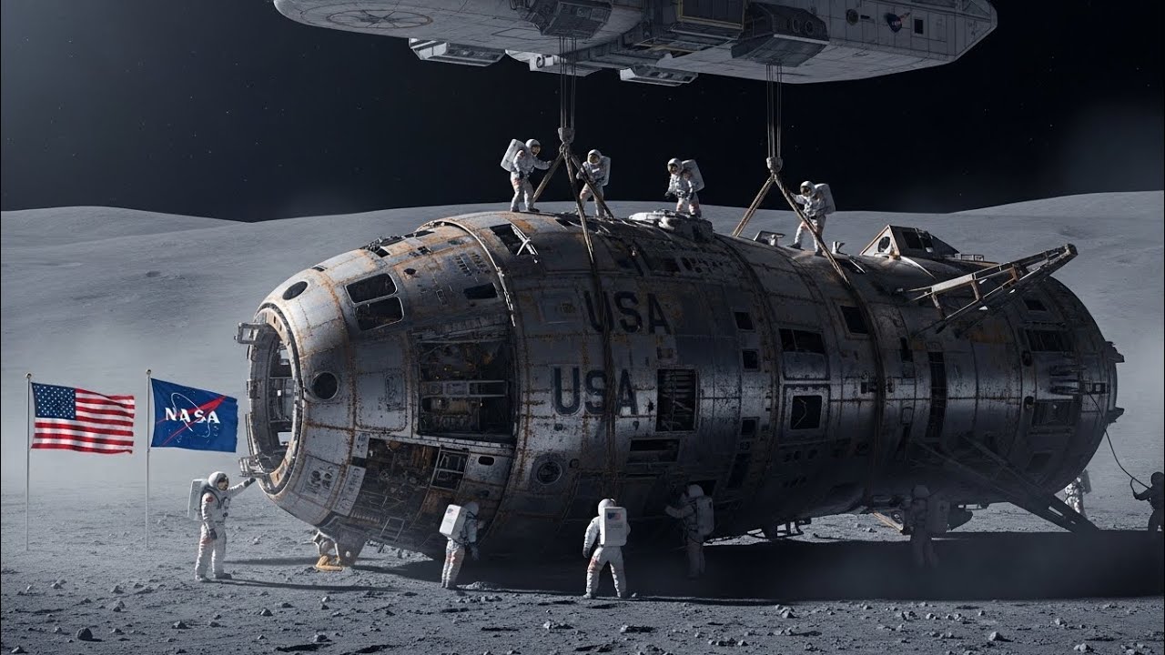 ASMR NASA Spaceship Restoration | Full Moon Space Rescue & Repair 1930s Vintage Ship