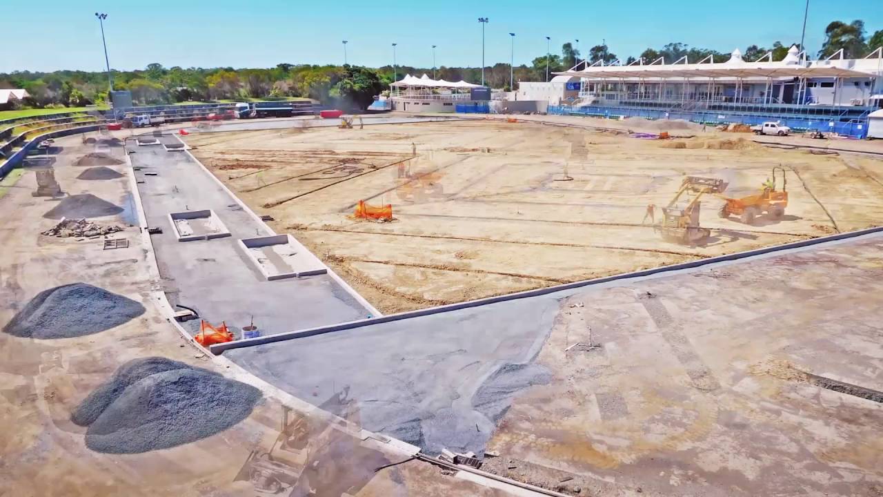 Embracing 2018 — time-lapse of the Athletics track at the Sports Super Centre Gold Coast