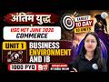UGC NET Commerce | NET/JRF Unit-1 Business Environment & IB | Commerce 1000 PYQ Marathon | Saroj Mam