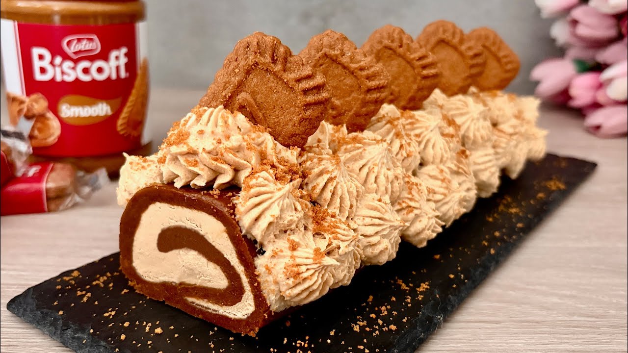 Десерт Lotus Biscoff без выпечки. Всего 4 ингредиента! Очень просто и вкусно!