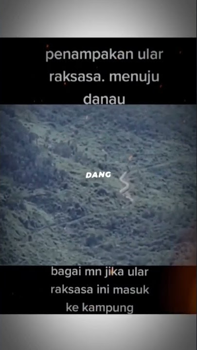 detik detik ular raksasa menuju danau