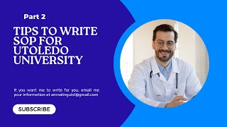 Statement of Purpose for UToledo/ Part 2