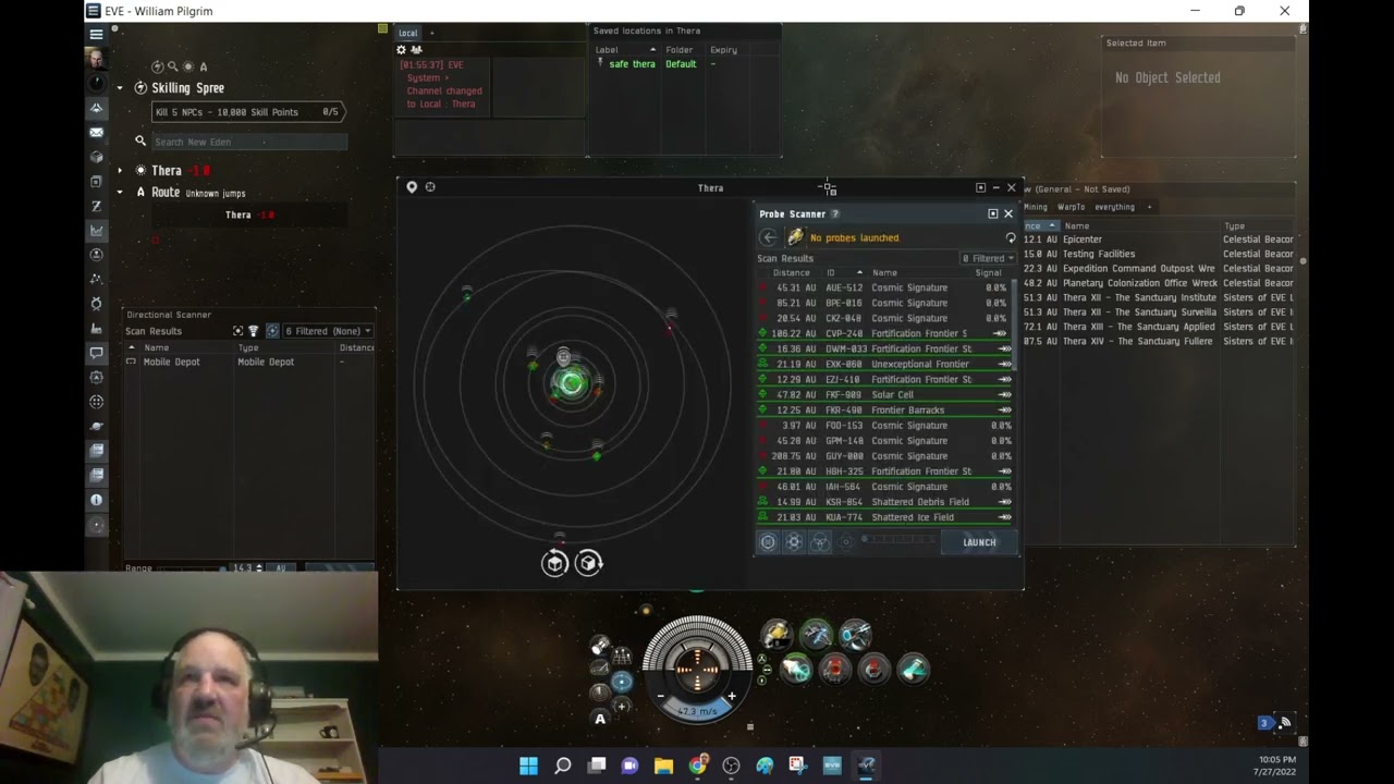 Eve Online Thera TBH kinda boring) YouTube