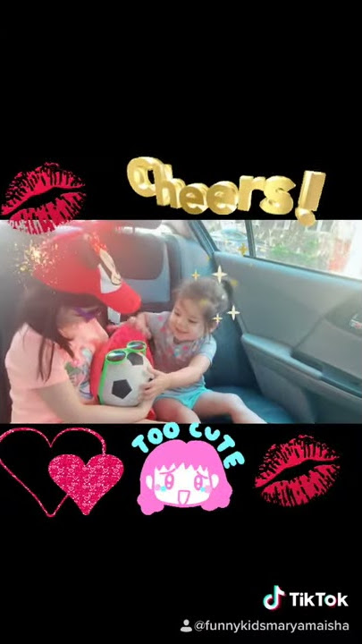 Little cute sisters. Maryam and Aisha having fun together. Playing and making funny friend 🤣