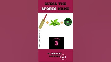 CAN YOU GUESS THE SPORTS GAME RIDDLE?  | #shorts #emojipuzzle  #riddles #quiz #puzzle