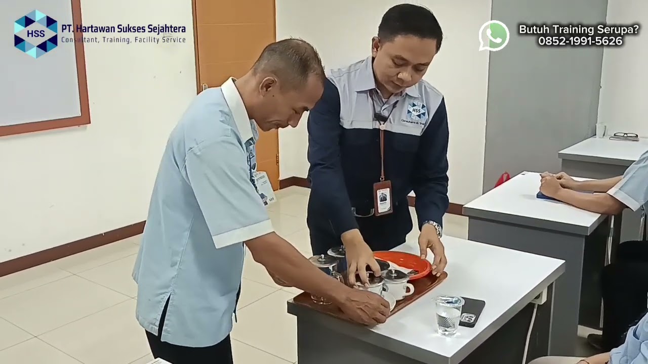 Sesi - 2 | Training Petugas OB diUPB Cikarang Praktek langsung cara melayani tamu VIP, Wow keren..🥰👍