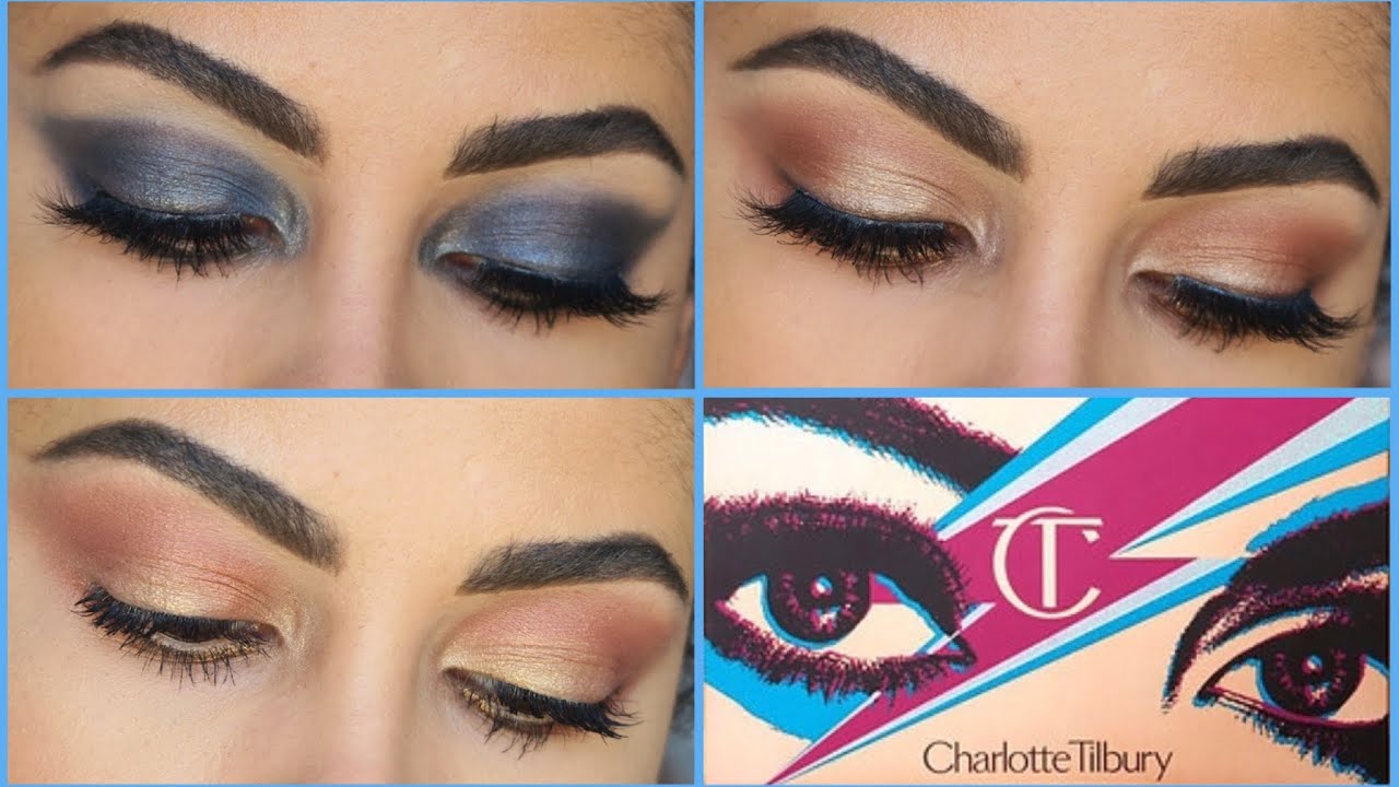 Charlotte Tilbury The Icon Palette First Try 4 Looks Youtube