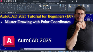 AutoCAD 2025 Tutorial for Beginners (E07) | Master Drawing with Polar Coordinates