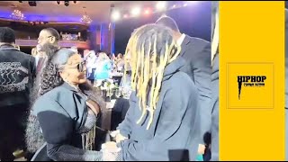 Lil Wayne \& Lil Kim shared a moment at 2023 Pre-GRAMMY event