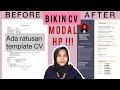 TUTORIAL MEMBUAT CV LAMARAN KERJA MENGGUNAKAN HP