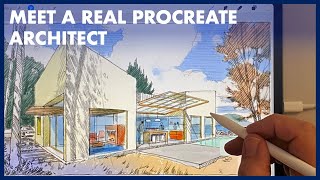 Rendering With Procreate: Adding Color And Shade To An Existing B&W View