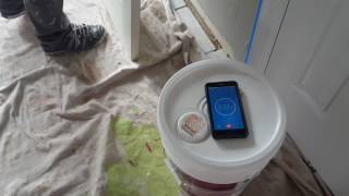 Using Behr Marquee paint to paint door in under 3 mins