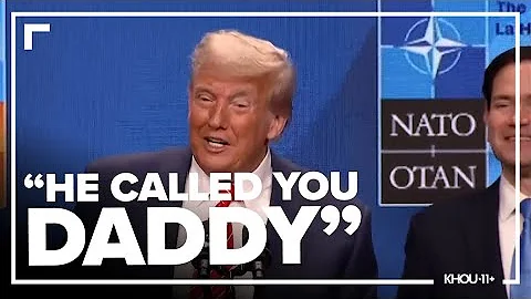 Watch as Pres. Trump is asked about being called 'daddy'