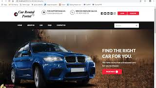 College & Research Project | Online Car Rental Portal Project