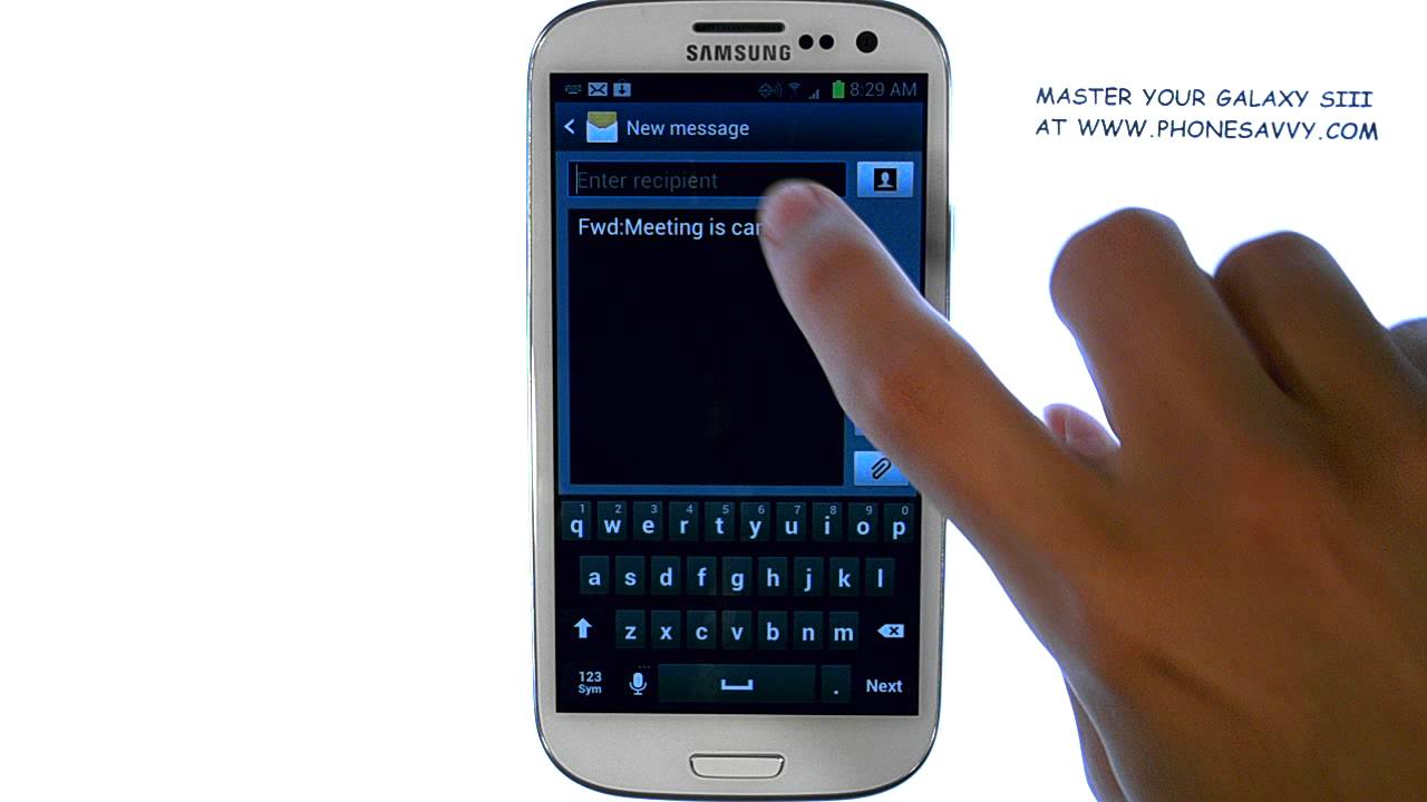 Samsung Galaxy SIII - How do I Forward a Text Message