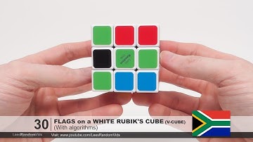 How to make 30 Flags on a White Rubik