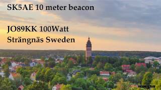 SK5AE/B on 10 meter received in Amsterdam