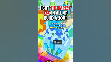 Opening THE RAREST EGG in Roblox Build a Zoo!! #roblox