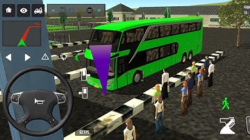 2025 new coach bus simulator 💥 || indonesia bus simulator part-186 #bus #game #simulator #comman  