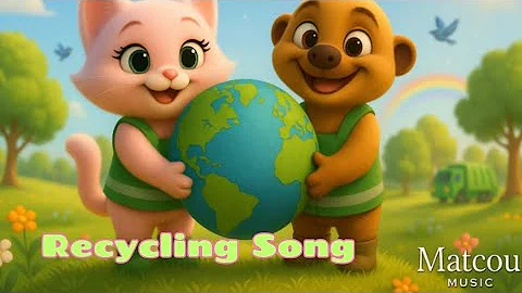 Recycling Song for Kids 🌍| Reduce, Reuse, Recycle ♻️ | Matcou Music
