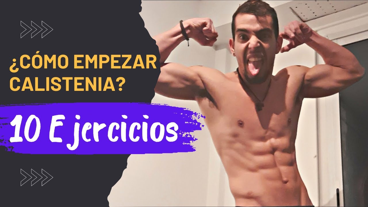 Rutina de CALISTENIA en casa para PRINCIPIANTES (10 ejercicios) | Cuerpo completo | 3min