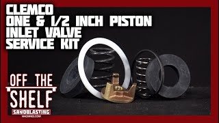 Clemco 1 and 1/2 inch Piston Inlet Valve Service Kit #01927 | Off the Shelf