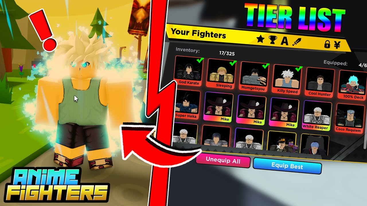 anime fighters simulator tier list｜Pesquisa do TikTok