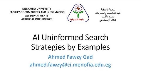 AI Uninformed Search Strategies by Examples