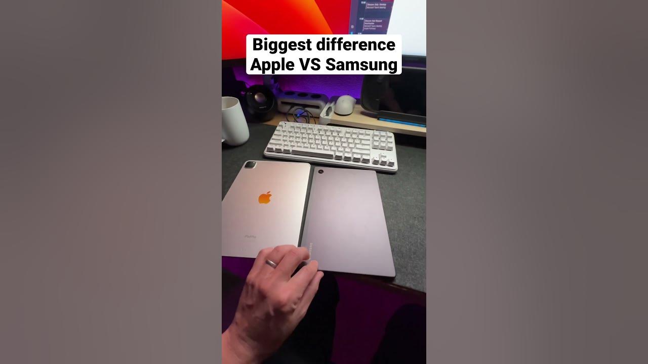 Biggest differences between APPLE IPAD VS SAMSUNG TABLET #teamapple #teamsamsung