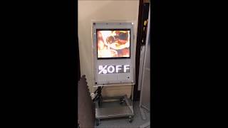 屋外用　高輝度液晶19インチ＋LED　ハイブリッドデジタルサイネージ