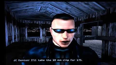 Deus Ex The Conspiracy PS2 PC Realistic Mode No Deaths With Max Skills Part 1