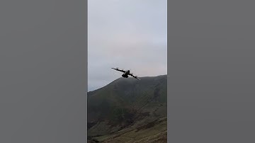RAF A400 Aslan71 ZM401 evening low level in the Mach Loop LFA7 Bwlch