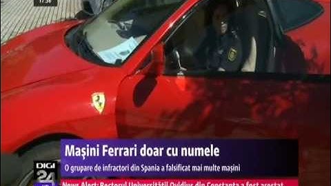 DIGI24 SPANIA  Ferrari doar cu numele. Un român, printre infractorii care modificau maşini