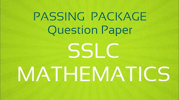 SSLC 2022 Passing package  QP 3 Part 2