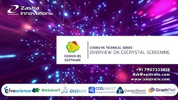 02 API and Formulations - Cocrystal Screening using COSMOquick