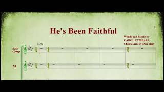 He's Been Faithful SSATB - Accompaniment chords