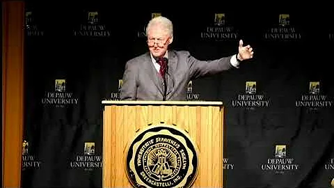 November 18, 2011 - Montage of President Bill Clinton's Ubben Lecture at DePauw University