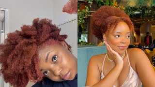 How I Dye My 4C Natural Hair Gingercopper No Bleach South African Youtuber