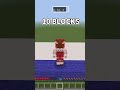 何マス飛べる?(高さ) / How many blocks can you jump? 【Minecraft・マイクラ】#shorts