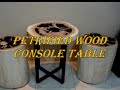 Petrified Wood Console Table Petrified Wood Console Table