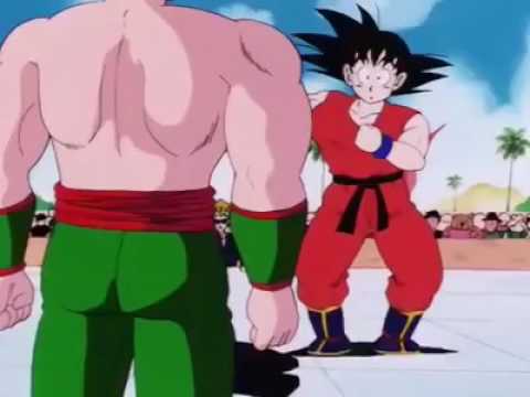Goku en su entrenamiento con kamisama de quita ropa pesada