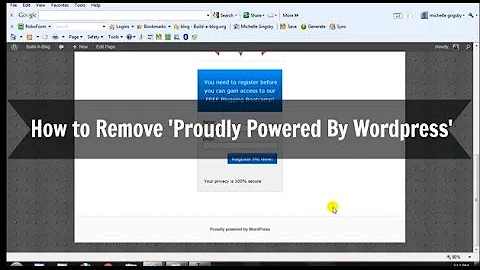 how to remove 'proudly powered by wordpress' in footer of 2011 theme.mp4