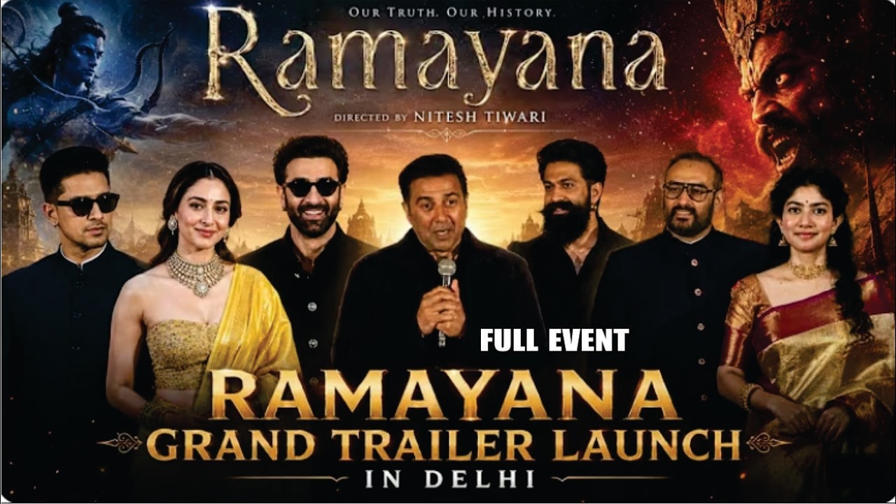 Ramayana Trailer Launch | Full Event | Ranbir Kapoor | Yash | Sai Pallavi | Sunny Deol | Ravi Dubey