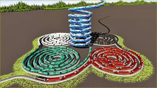 Amazing Railway Route 🚦 Train Traversing 5 Spiral Tracks ⚠️ Impossible Railway Line🚇Trainz Simulator screenshot 2