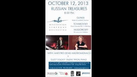 Mississauga Symphony Orchestra - Oct. 12th - RUSSIAN TREASURES feat. VALERIE TRYON
