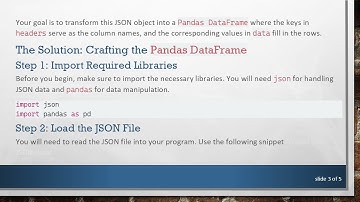 How to Format a JSON Object as a Pandas DataFrame in Python
